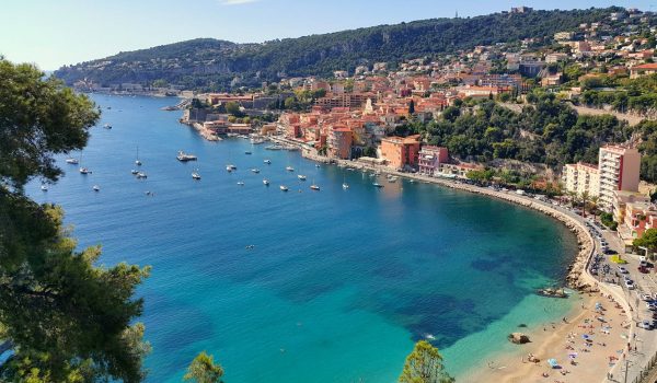 Vue panoramique de Villefranche sur Mer, Côte d'Azur, France